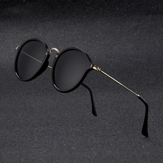 Round Metal Sunglasses For Men by GJG Denim