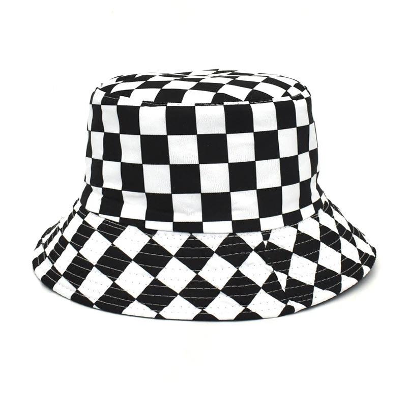 Men's Checkered Bucket Hat by GJG Denim