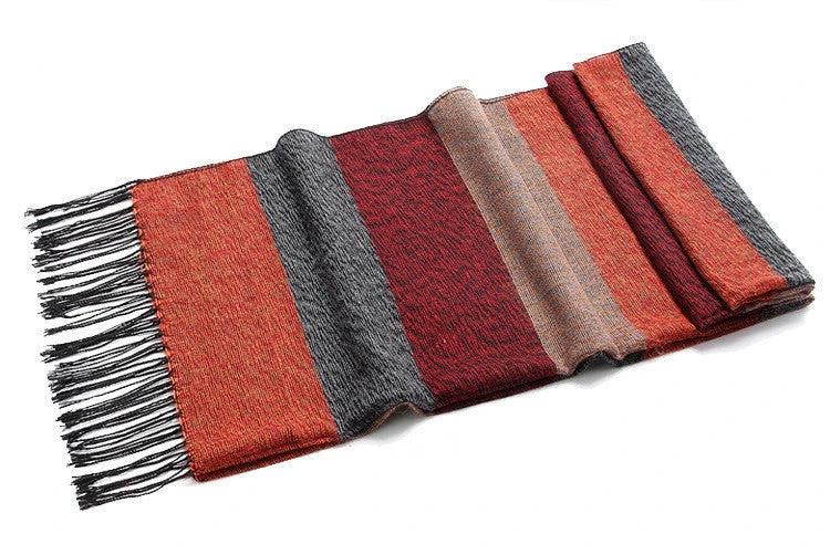 Men's Stripped Casual Scarf by GJG Denim