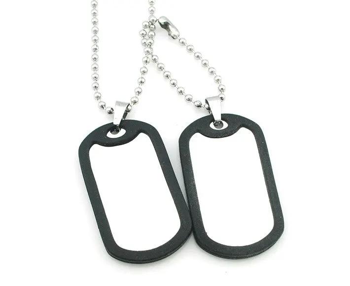 Men's Military Style Stainless Steel Pendant by GJG Denim