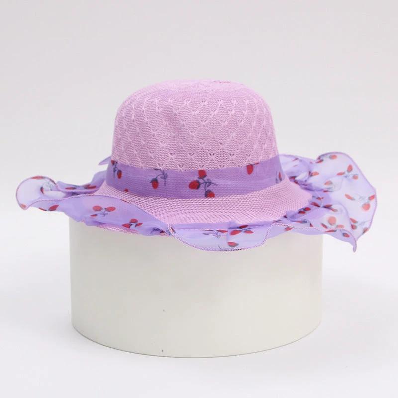 Princess straw hat kids sun hat by GJG Denim