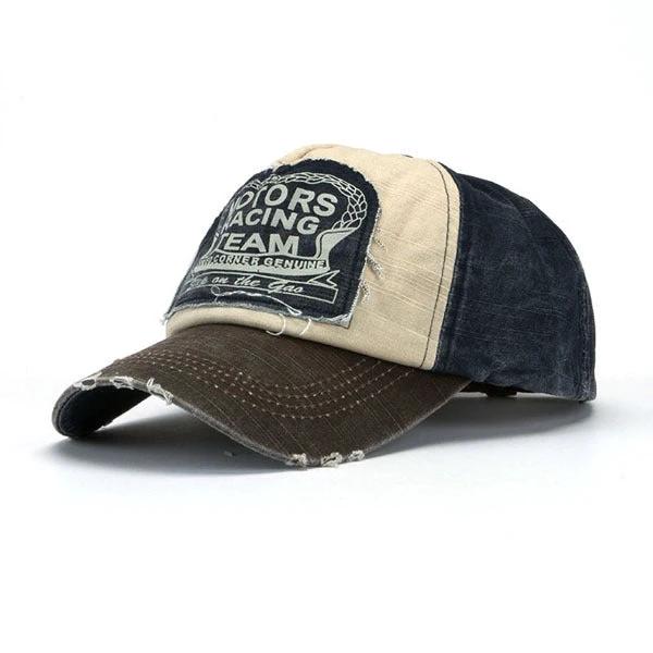 Men's Colorblock Baseball Cap by GJG Denim