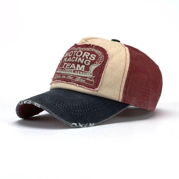 Men's Colorblock Baseball Cap by GJG Denim