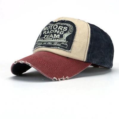 Men's Colorblock Baseball Cap by GJG Denim