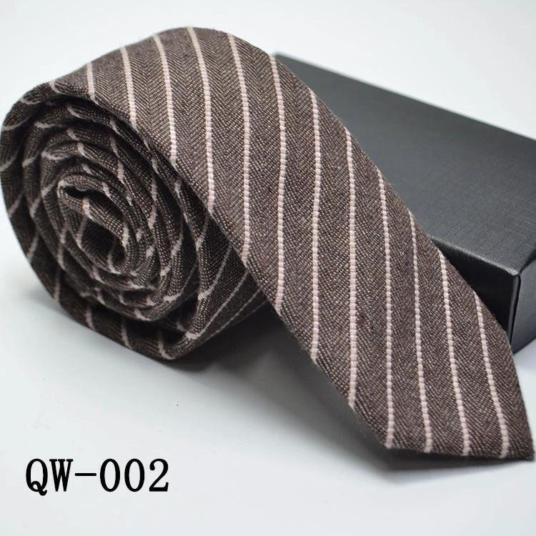 Men's Super Narrow Wool-like Elegant Tie by GJG Denim