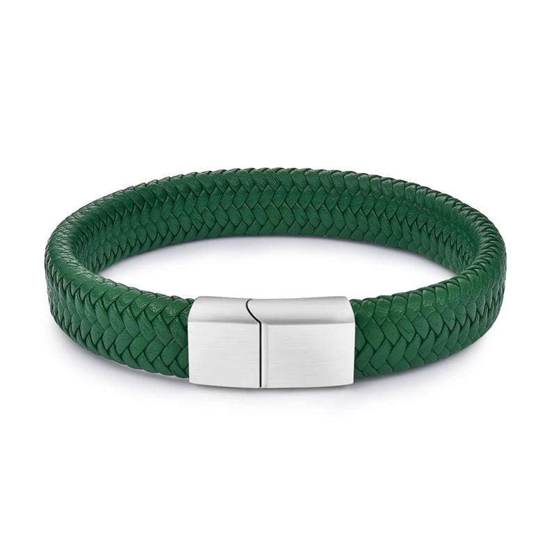 Classic Men's Faux Leather Bracelet by GJG Denim