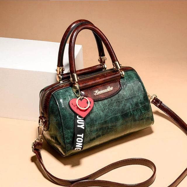 Ciing Luxury Design Pillow Handbag Fashion Quality Leather Women's Handbags Crocodile Pattern Totes Shoulder Messenger Bag by Zara-Craft