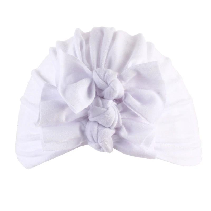 Pleated bowknot baby hat by GJG Denim