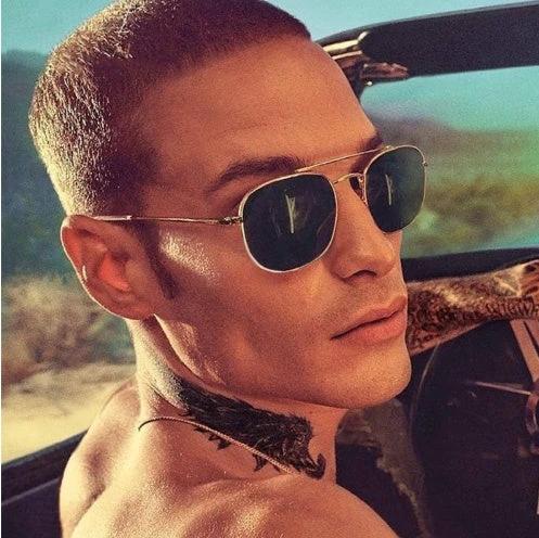 Vintage Men's Sunglasses Metal Frame by GJG Denim