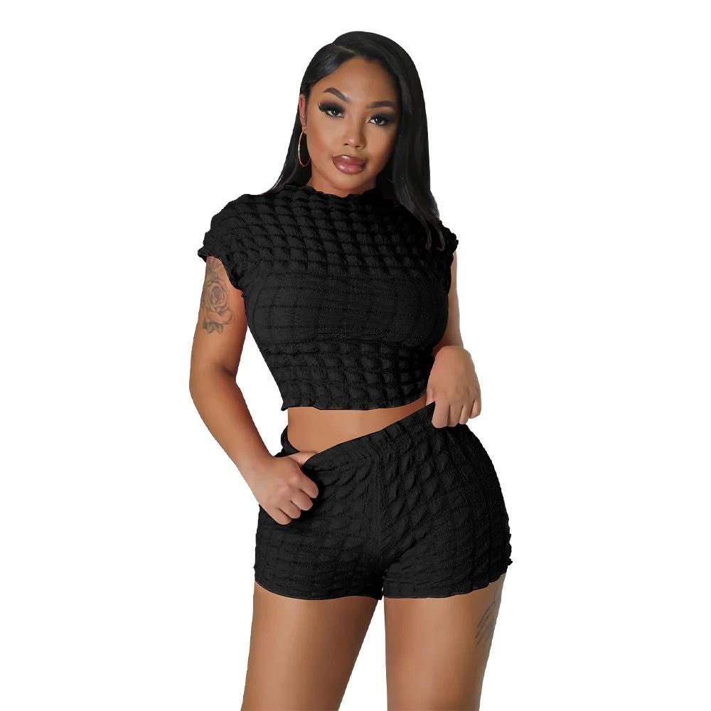 Popcorn Bubble Two-piece Set by GJG Denim