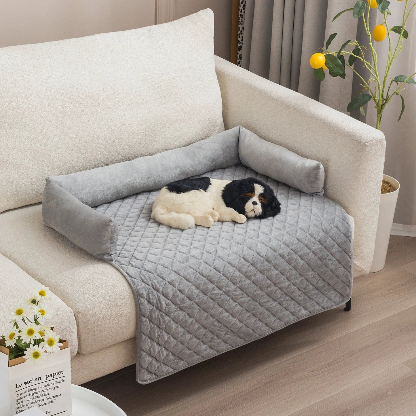 Pet Dog Sofa Bed Dog Beds For Large Dogs Cushion Warm Cat Beds Mat Furniture Protector Dog Sofa by GJG Denim