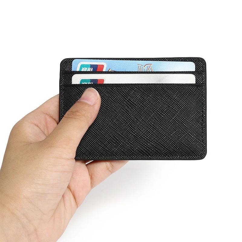 Cross-pattern Multi Function Card Holder For Men by GJG Denim