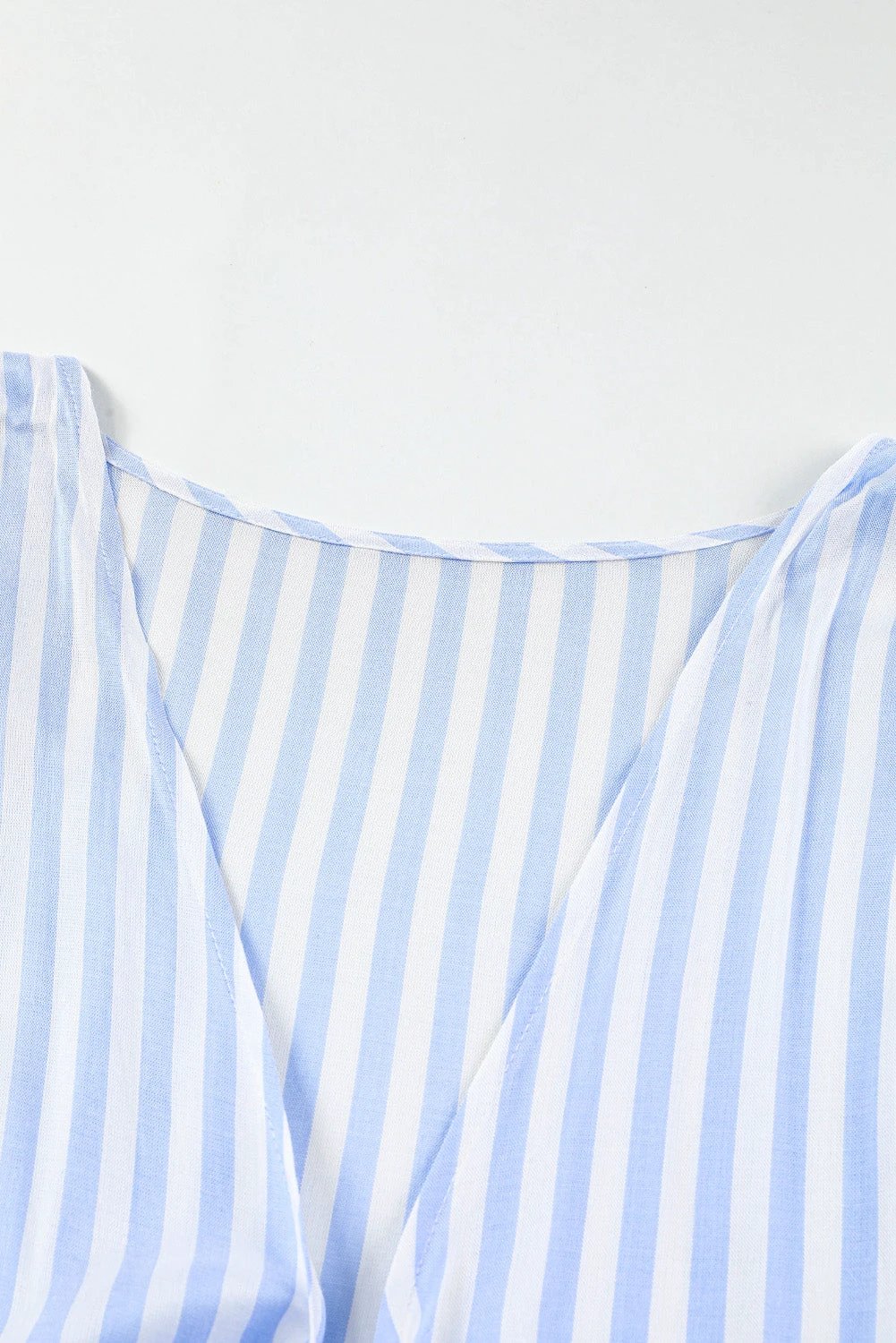 Bow Striped Kimono Sleeve Romper by Lady Ros