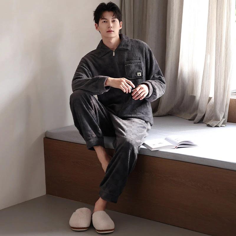 Men's Velvet Pajamas Set by GJG Denim