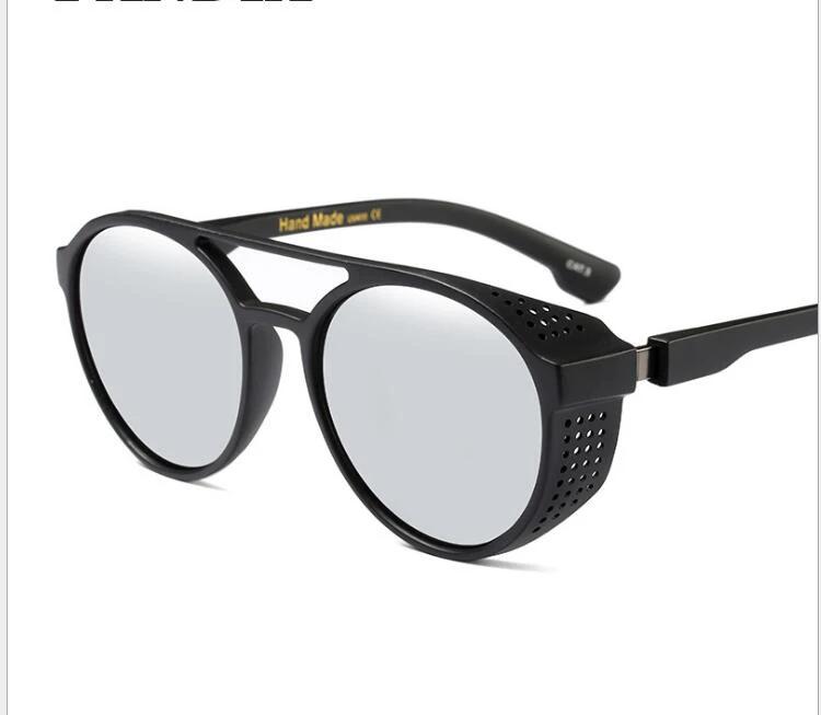 Frosted Retro Double Beam Sunglasses For Men by GJG Denim