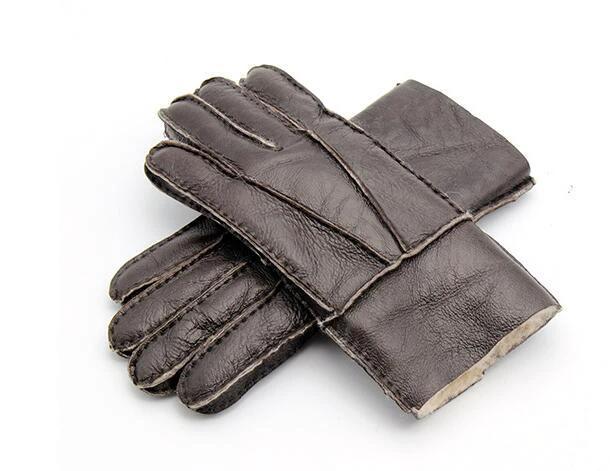 Men's Sheepskin Fur Gloves by GJG Denim
