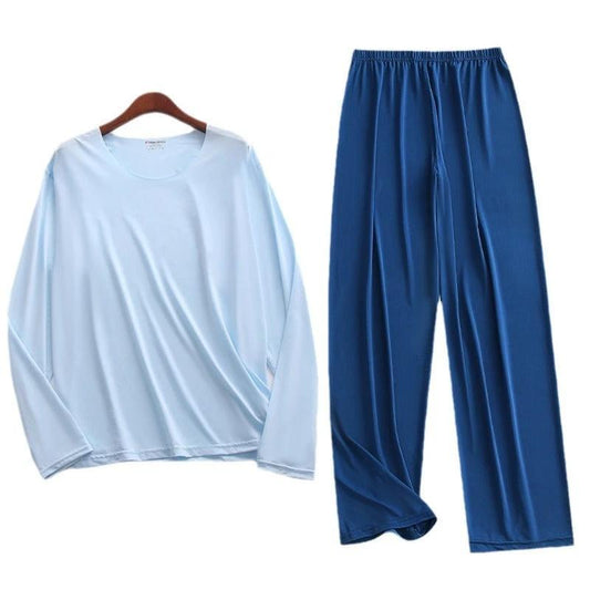 Men's Long-sleeved Pajamas Set by GJG Denim