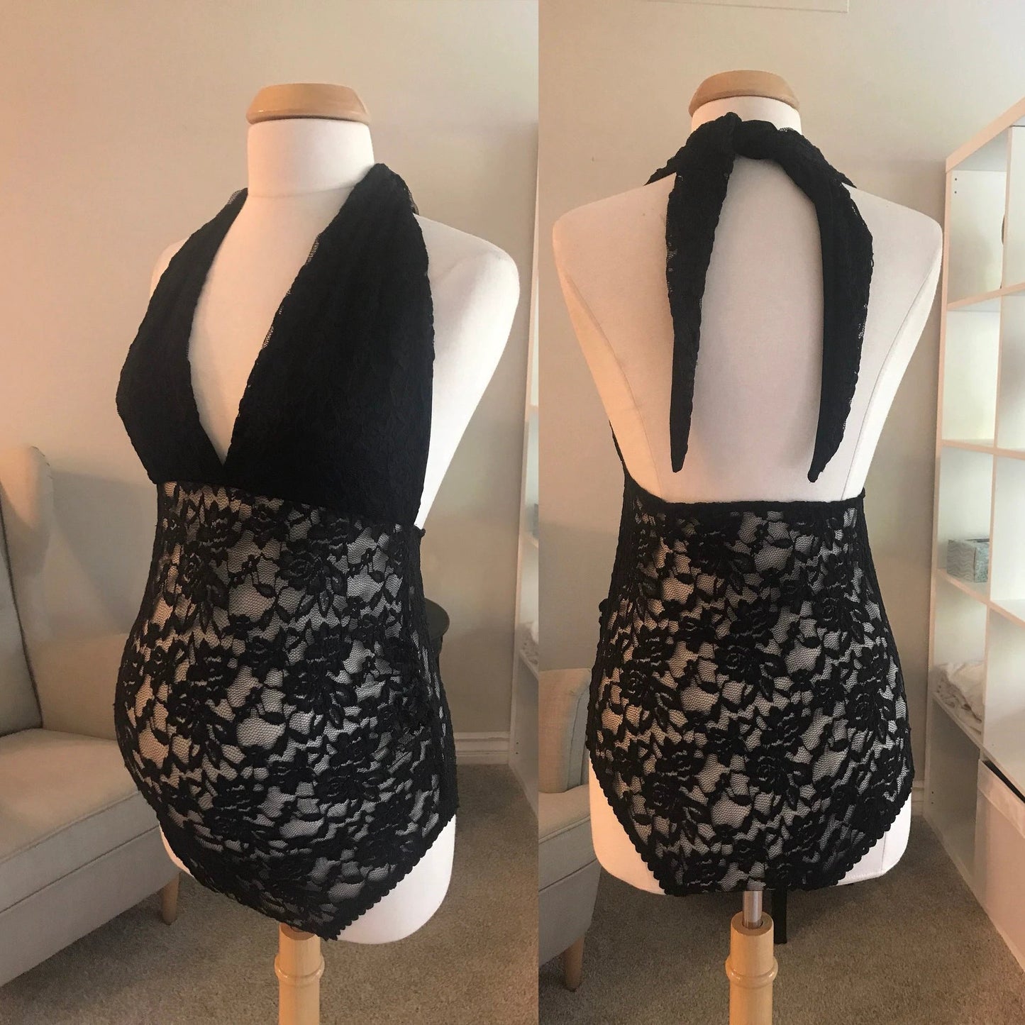 Lace shaping bodysuit by GJG Denim