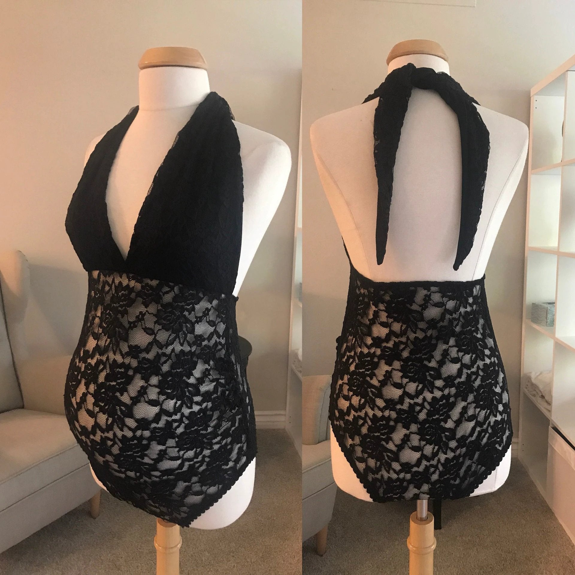 Lace shaping bodysuit by GJG Denim