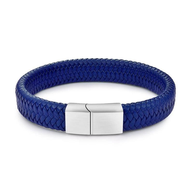 Classic Men's Faux Leather Bracelet by GJG Denim