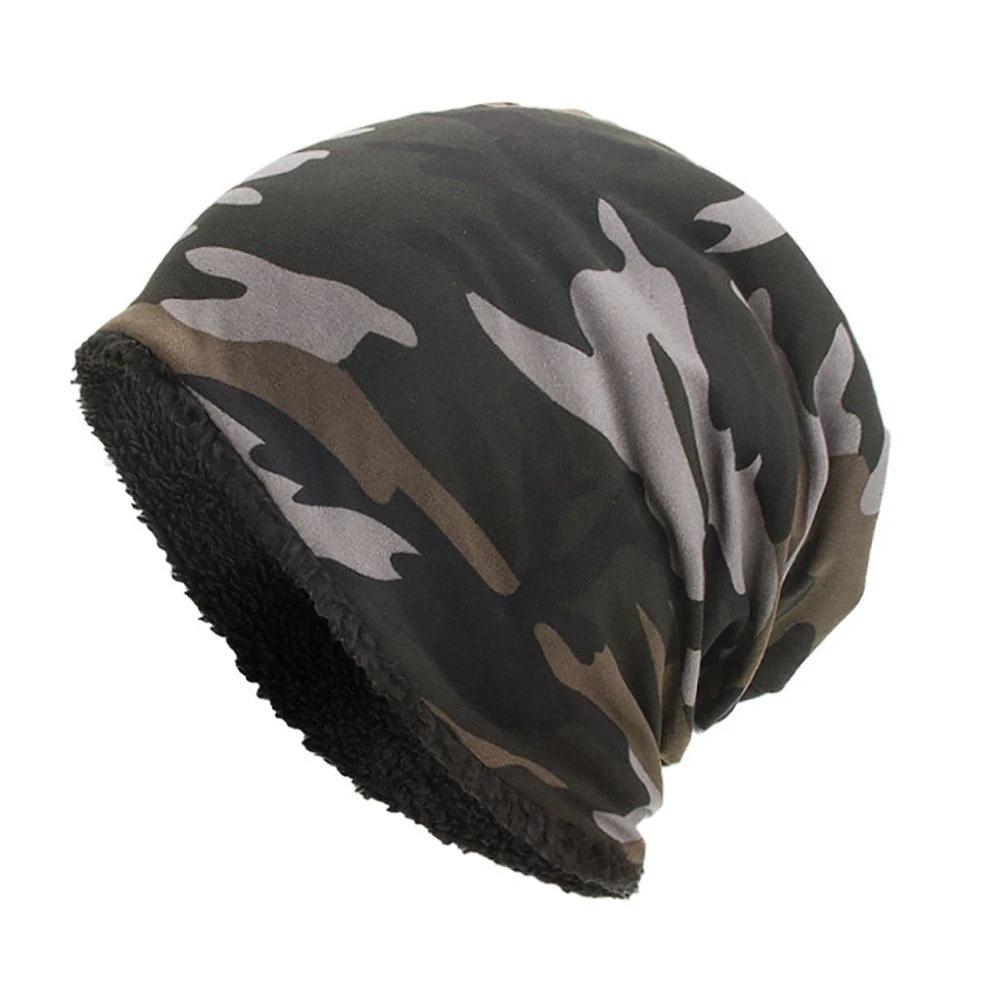 Men's Camouflage Lined Beanie by GJG Denim