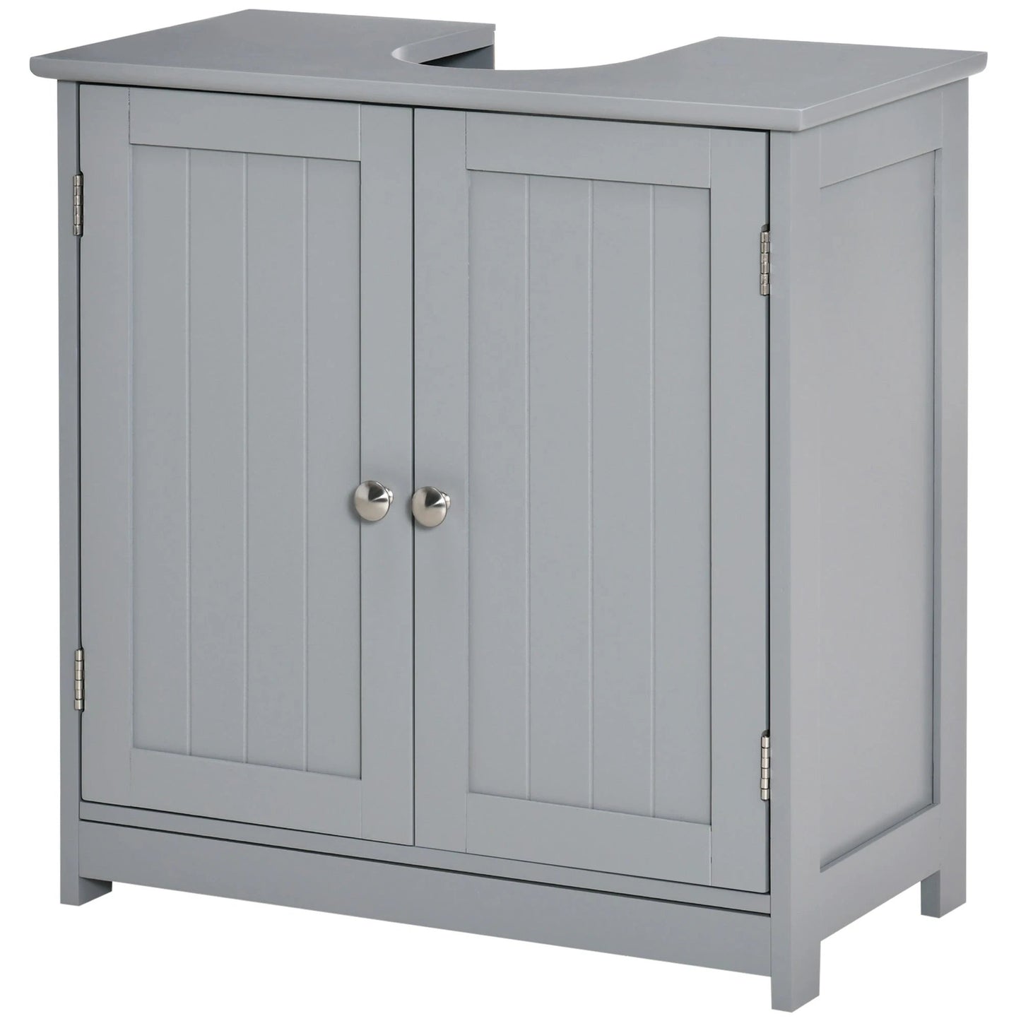 Bathroom Vanities, Bathroom Sink Cabinets with U-Shape Cut-Out and Adjustable Internal Shelf, Gray by GJG Denim