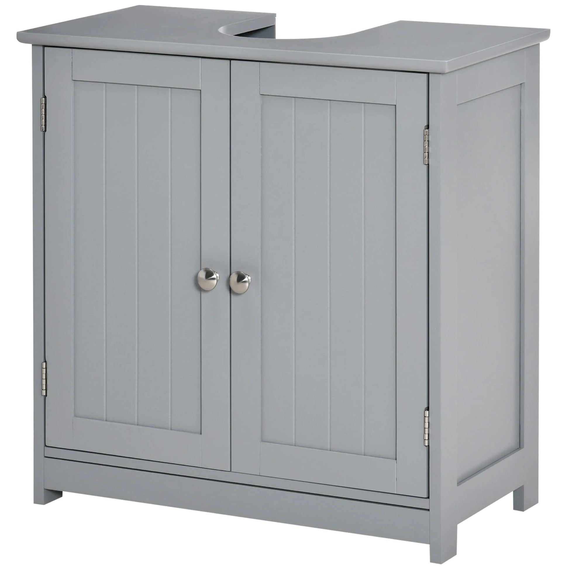 Bathroom Vanities, Bathroom Sink Cabinets with U-Shape Cut-Out and Adjustable Internal Shelf, Gray by GJG Denim