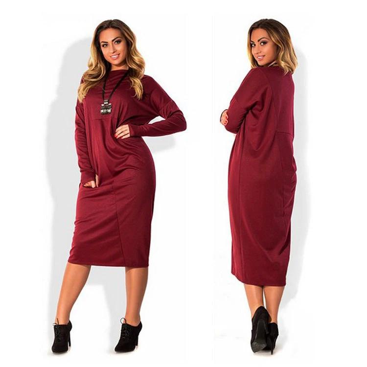 Plus size women's long sleeve dress by GJG Denim