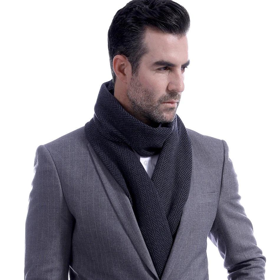 Men's Herringbone Scarf by GJG Denim