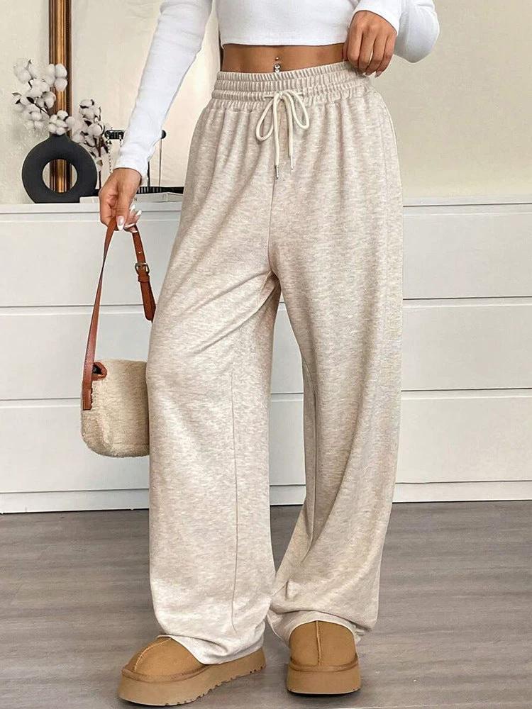 Solid Color Women's Clothes Casual Pants Loose Commuter Trousers by GJG Denim
