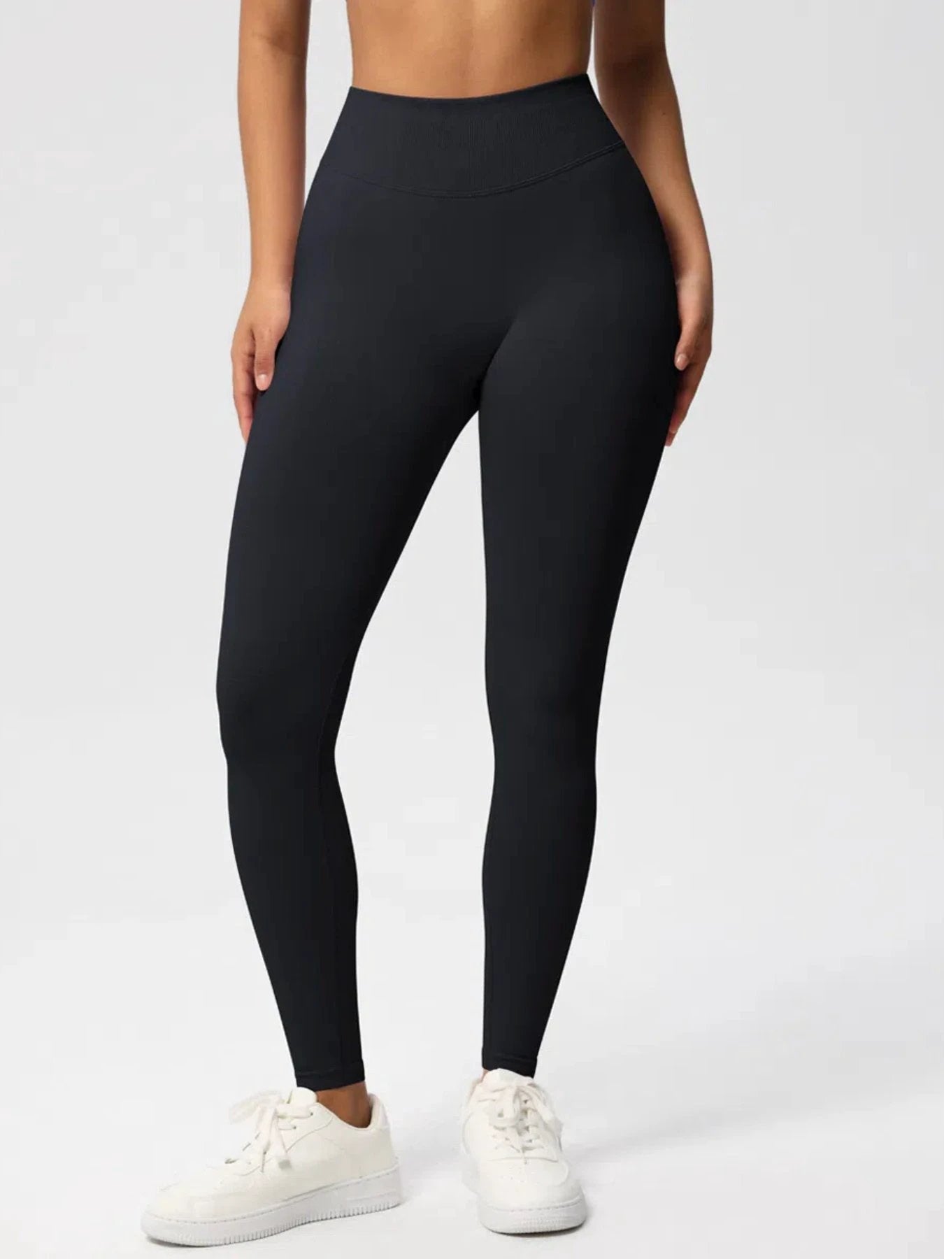 Sexy High Elastic Women's Solid Tights High Waist Workout Yoga Leggings, Scrunch Butt Lifting Elastic Pants, Tummy Control Butt Lifting Workout Yoga Athletic Pants by GJG Denim