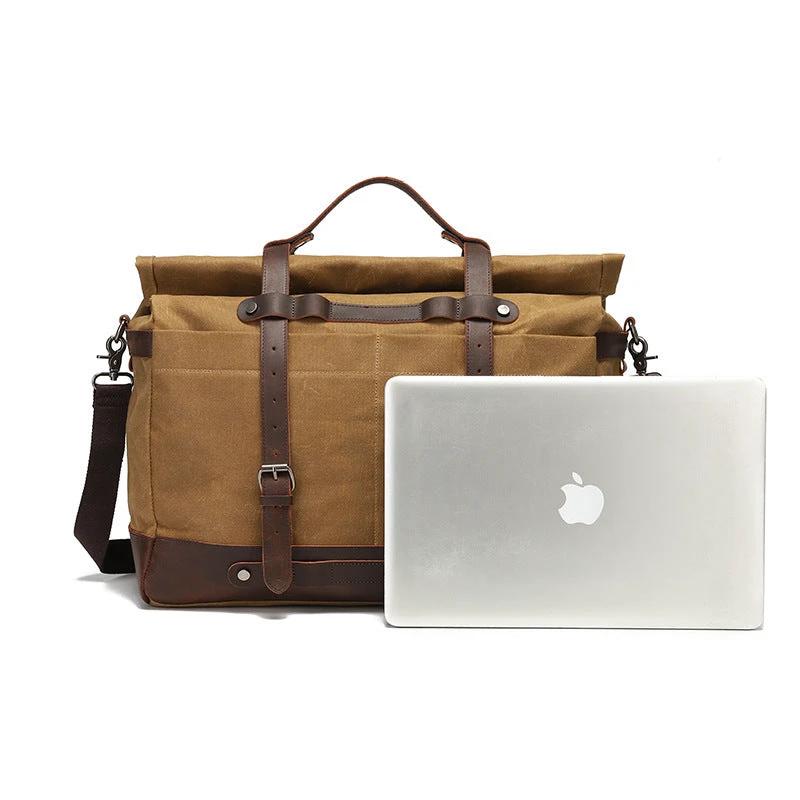 Canvas Shoulder Bag For Men by GJG Denim