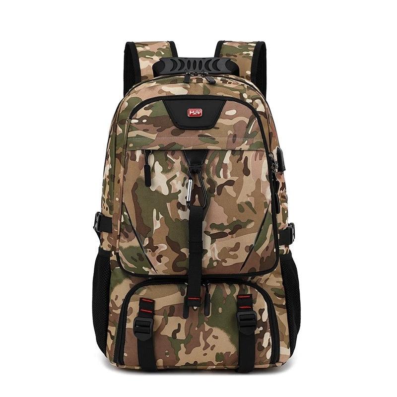 Outdoor Mountaineering Waterproof Extra Large Capacity Travel Luggage Backpack by GJG Denim