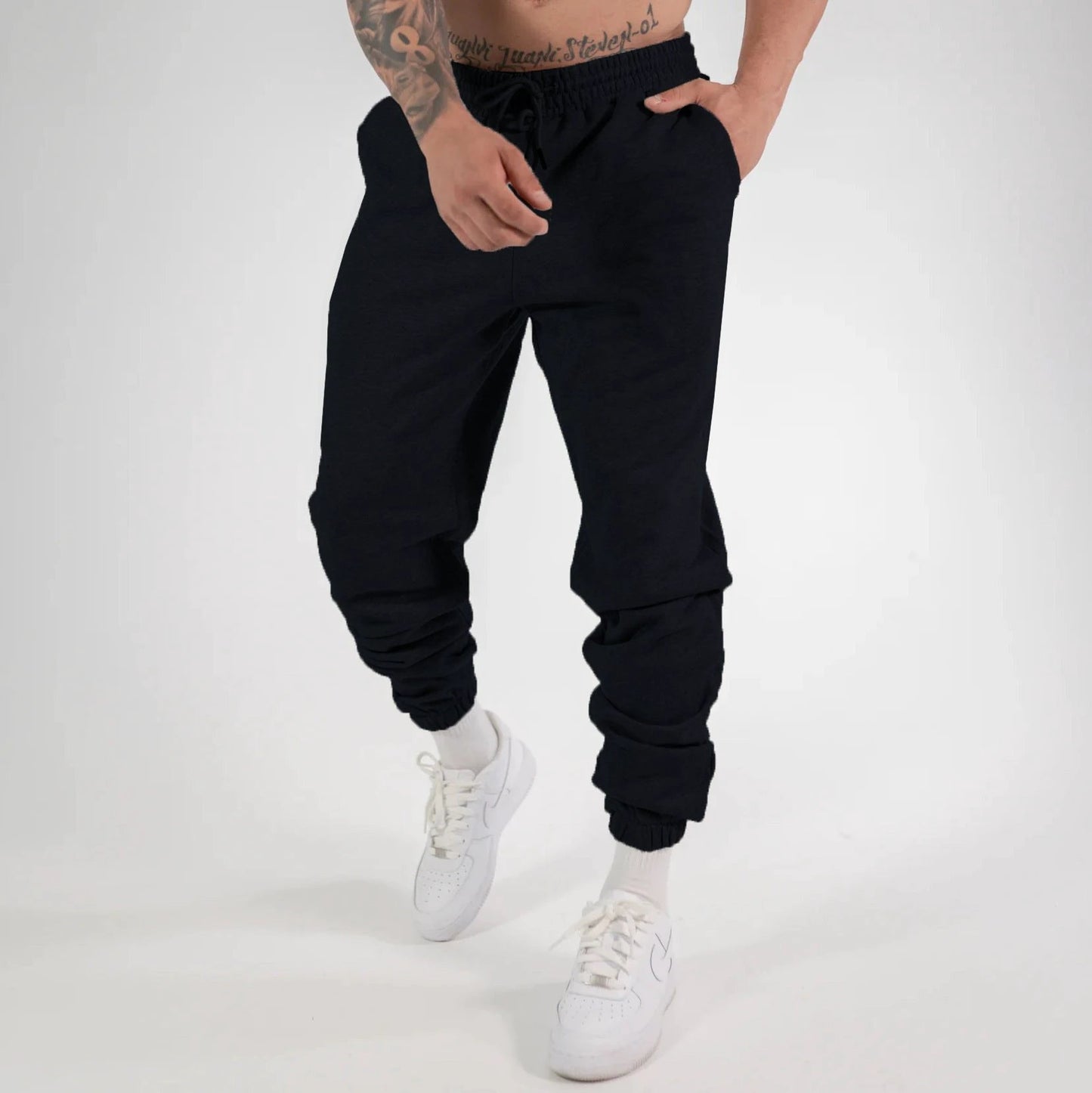 Men's Casual Wide Leg Sweatpants by GJG Denim