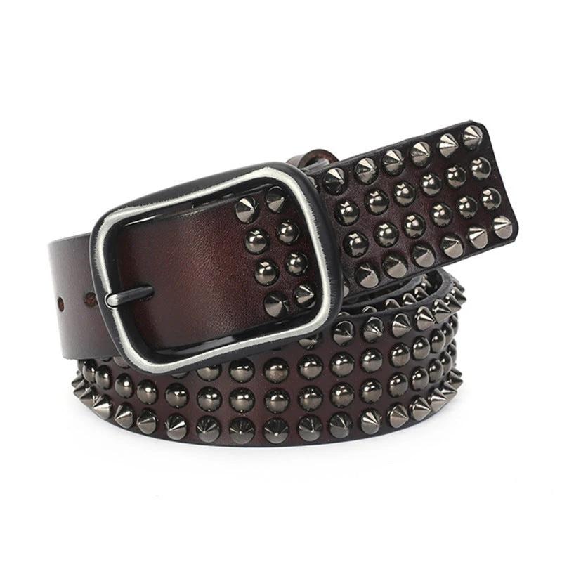 Men's Cowhide Belt Retro by GJG Denim