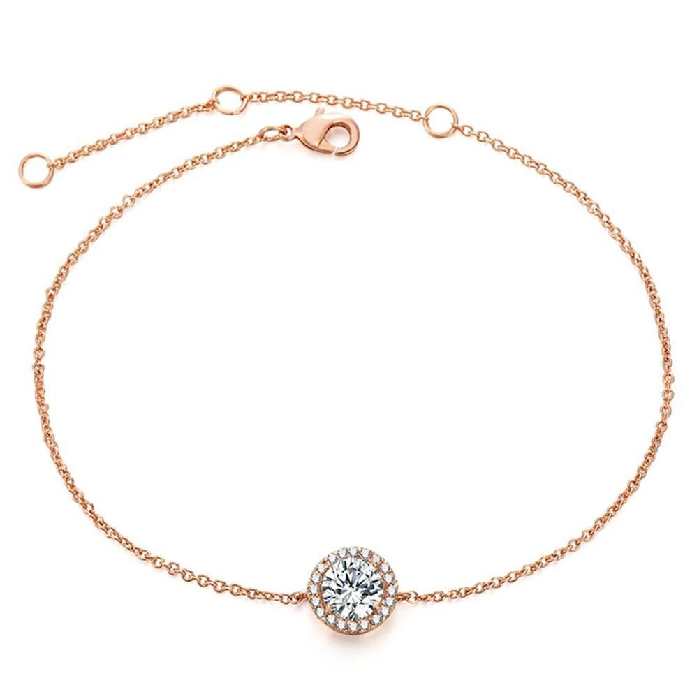 Round crystal anklets by GJG Denim