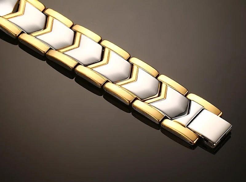 Men's Double Row Magnetic Bracelet by GJG Denim