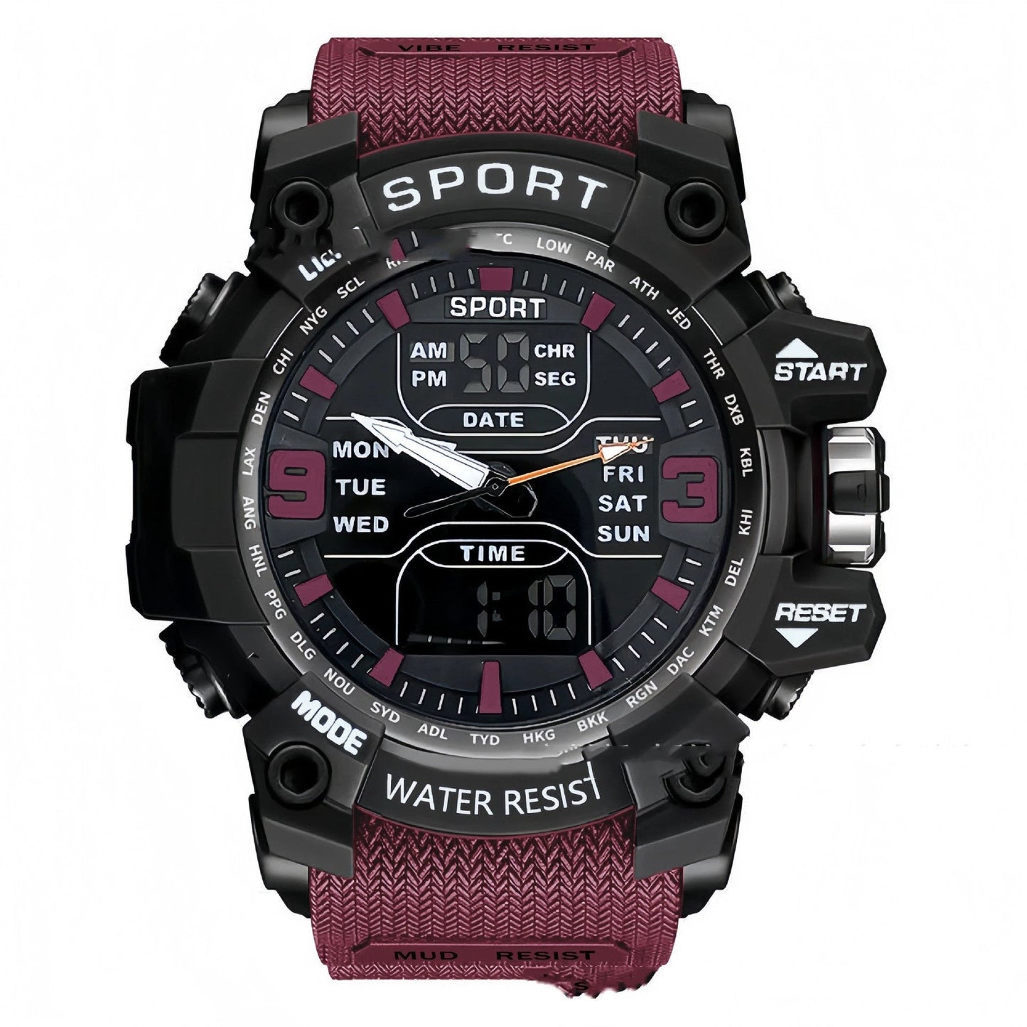 Stylish Technology Sports Luminous Men's Electronic Watch by GJG Denim