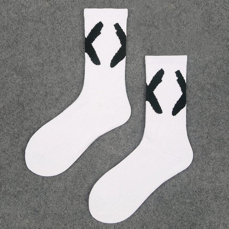 Men's "X" Trendy Socks by GJG Denim