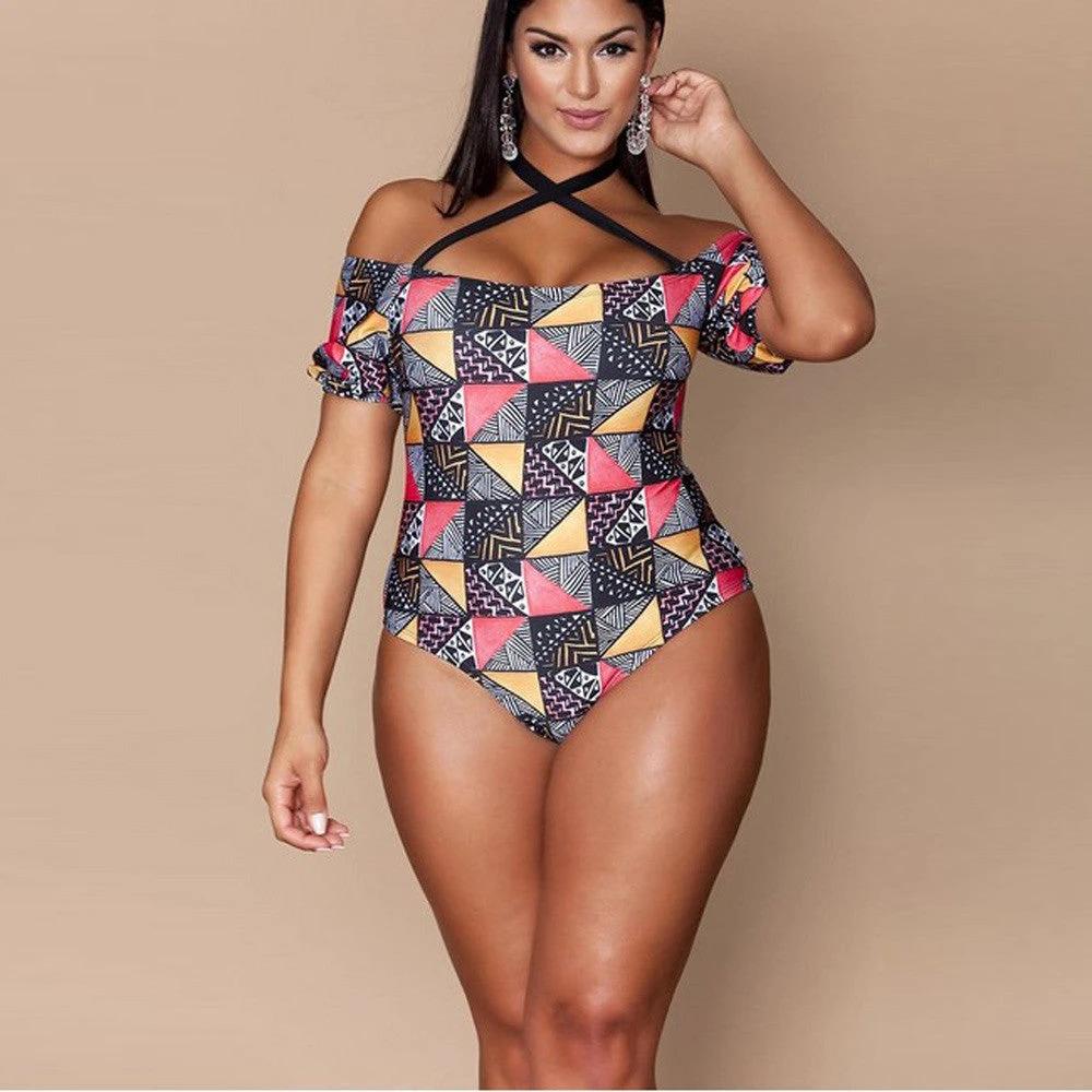 Geometric bikini ladies plus size by GJG Denim