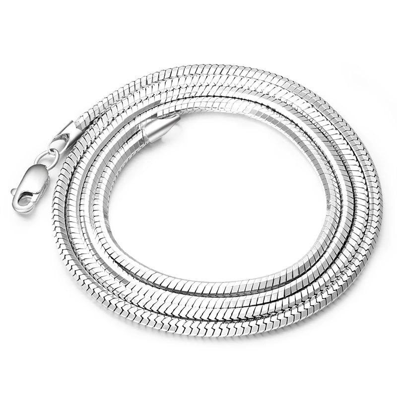 Sterling Silver Plated Platinum Chain For Men by GJG Denim