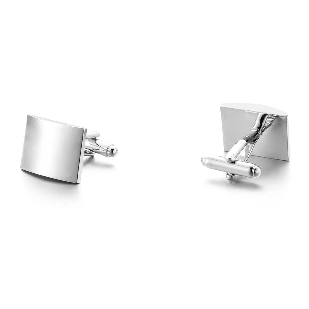 Men's High Quality Plain Glossy Cufflinks by GJG Denim