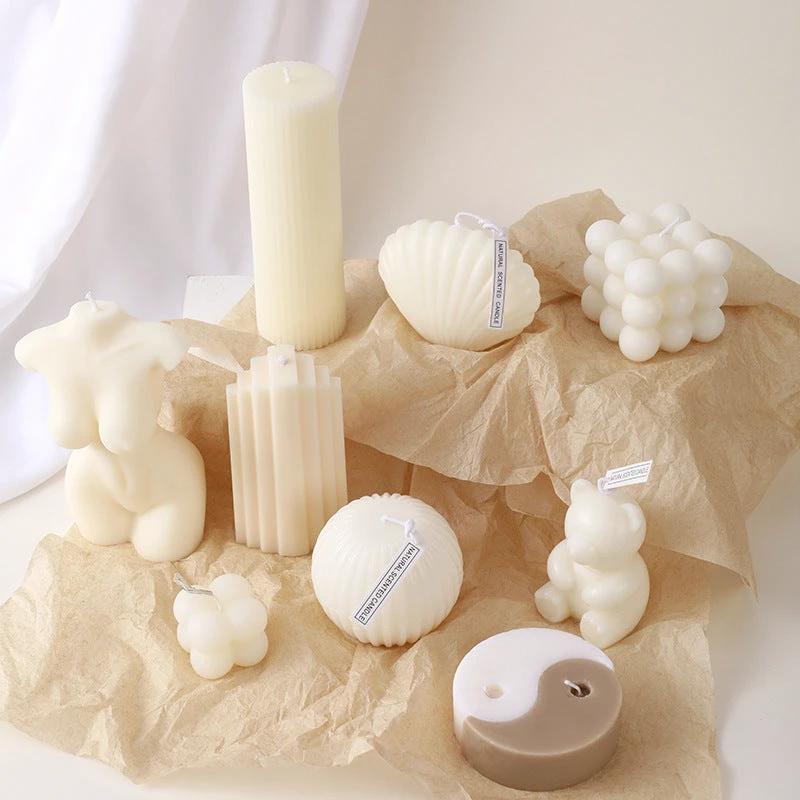 Geometric Shaped Aromatherapy Candles by GJG Denim