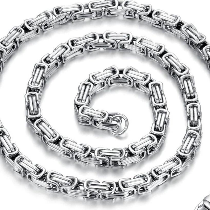 Men's Stainless Steel Trendy Necklace by GJG Denim