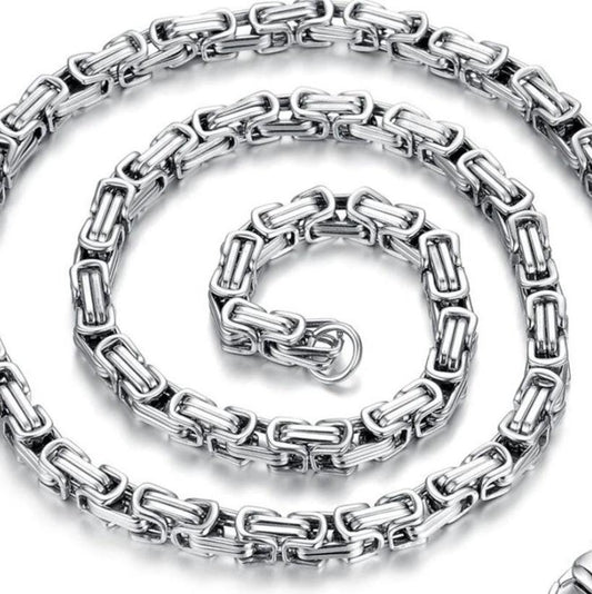 Men's Stainless Steel Trendy Necklace by GJG Denim