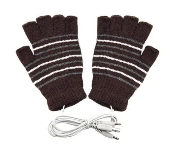 USB Heating Warmth Touch Screen Anti-drop Gloves For Men by GJG Denim