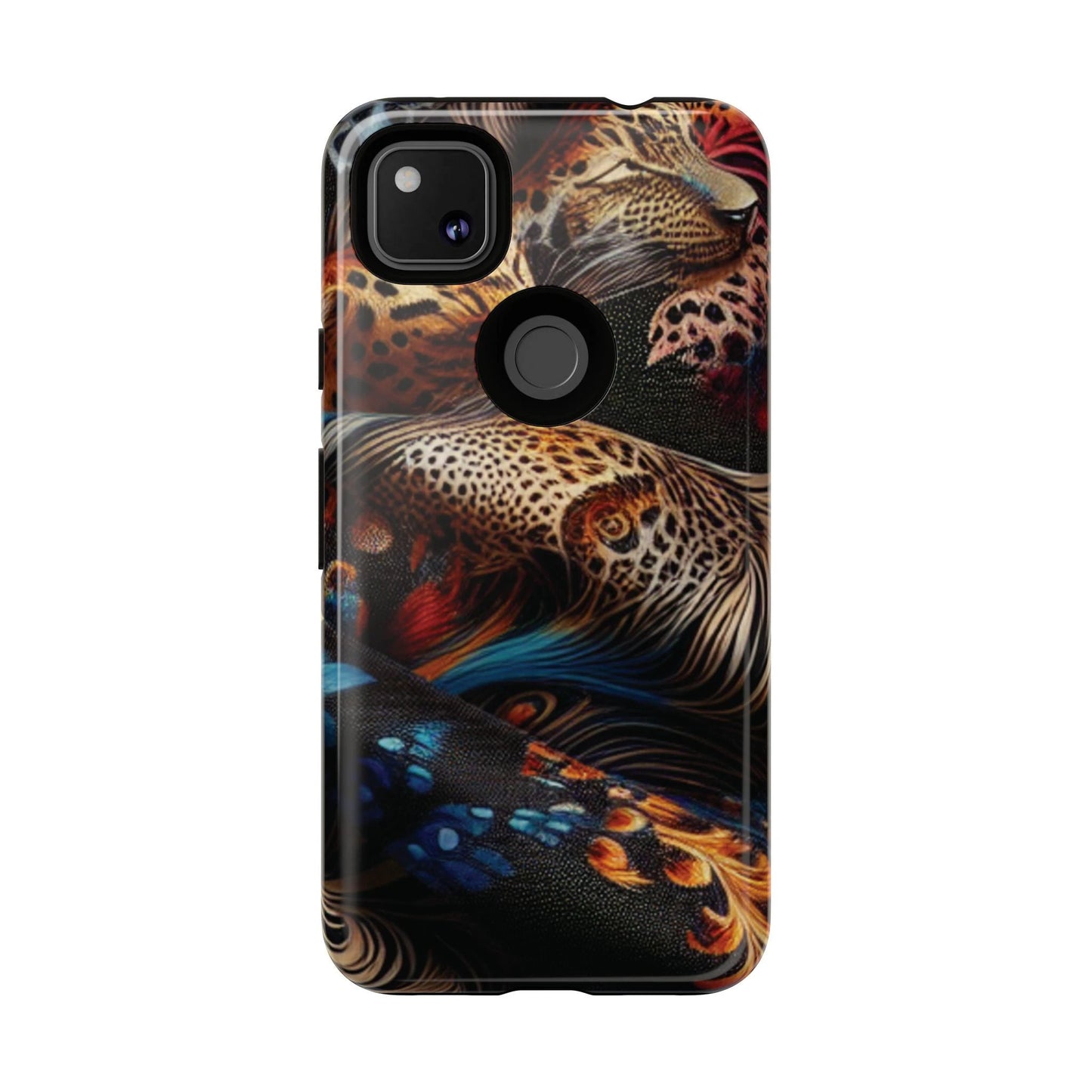 Stylish Tough Phone Case with Elegant Black and Gold Design by Printify