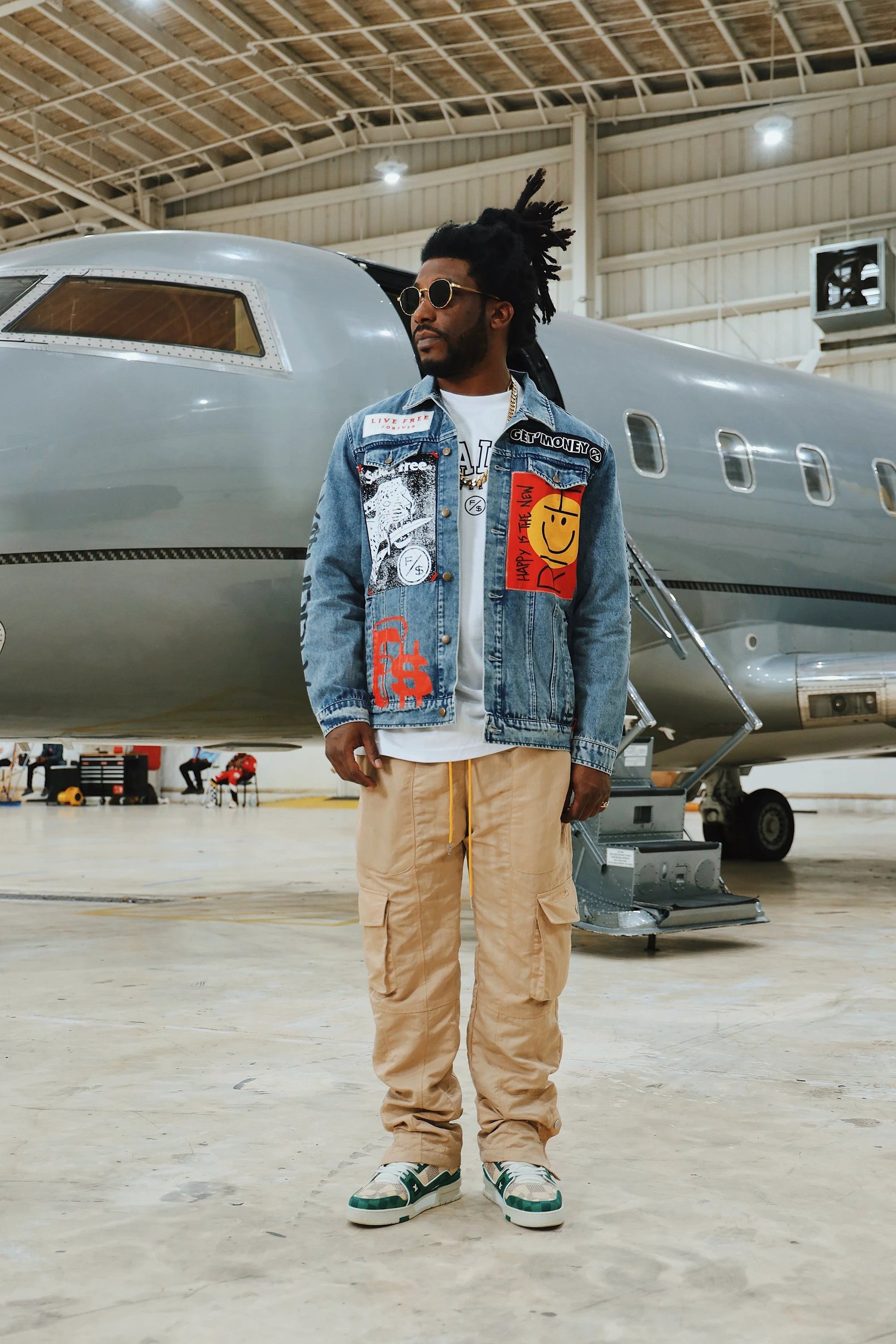 New Rich Denim Jacket (Denim) by Fly Supply Co