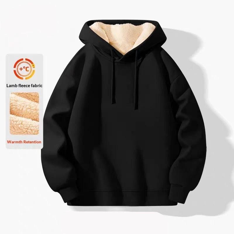 Men's Fleece-lined Hoodie Extra Soft And Extra Warm by GJG Denim