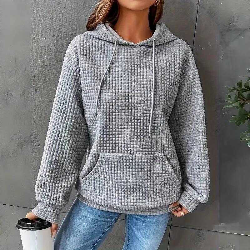 Women's Loose Fitting Hooded Long Sleeved Sweatshirt by GJG Denim
